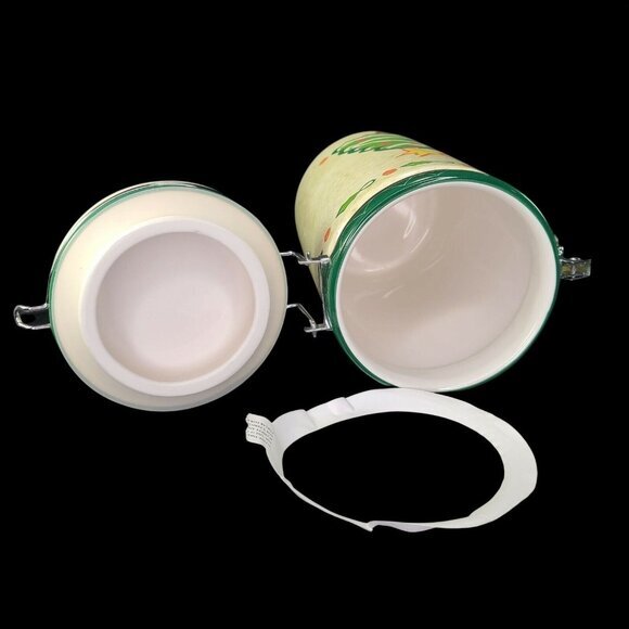 Hausenware Christmas Tree Cookie Coffee Candy Lg‎ Jar Canister Mary Jane Mitchel - Picture 6 of 8